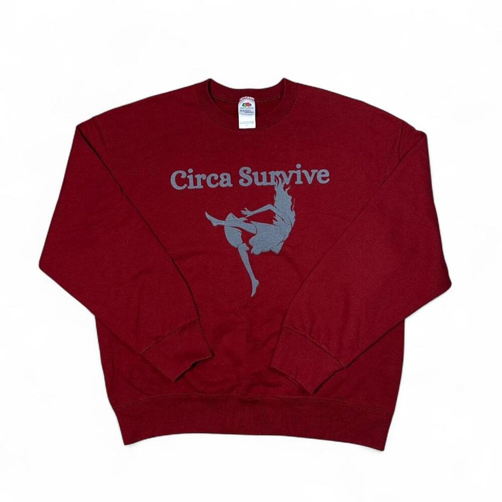 Circa survive juturna graphic screen printed on vintage sweatshirt